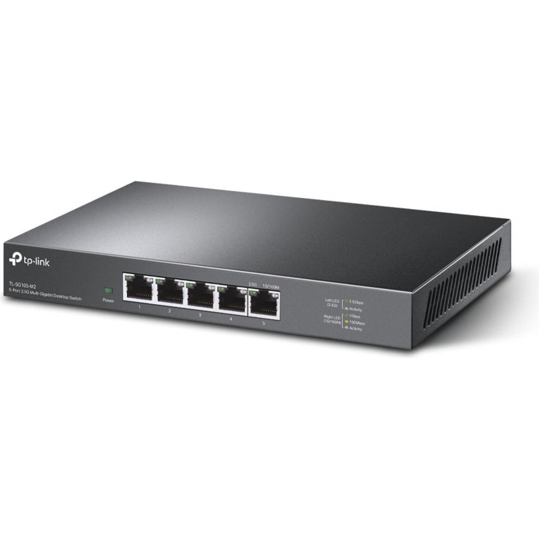 Thumbnail - TP-Link TL-SG105-M2 (5 Ports), Netzwerk Switch, Schwarz