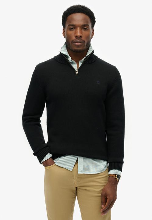 Produktbild Superdry Pullover mit Stehkragen aus Strick und Baumwolle (XL)