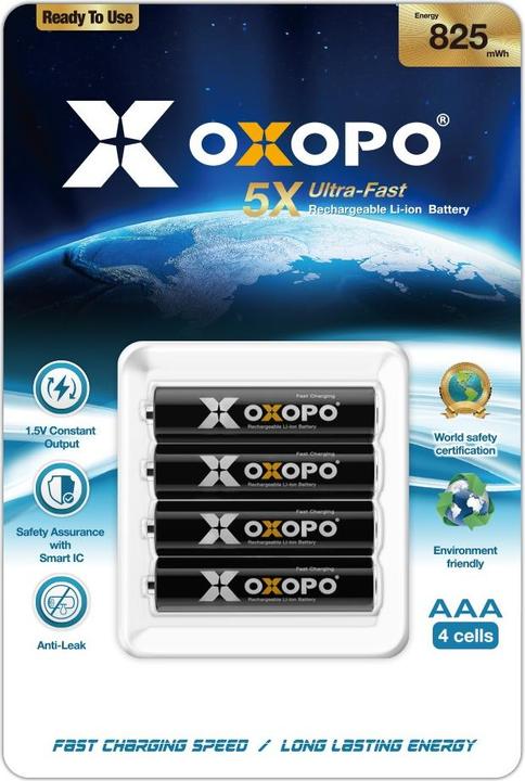 Actual product image Oxopo 1.5V Battery Li/Ion (825 mAh)