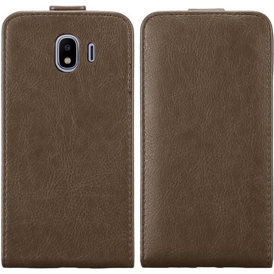 Thumbnail - Cadorabo Flip wie Invisible Cover (Samsung Galaxy J4 (2018)), Smartphone Hülle, Braun