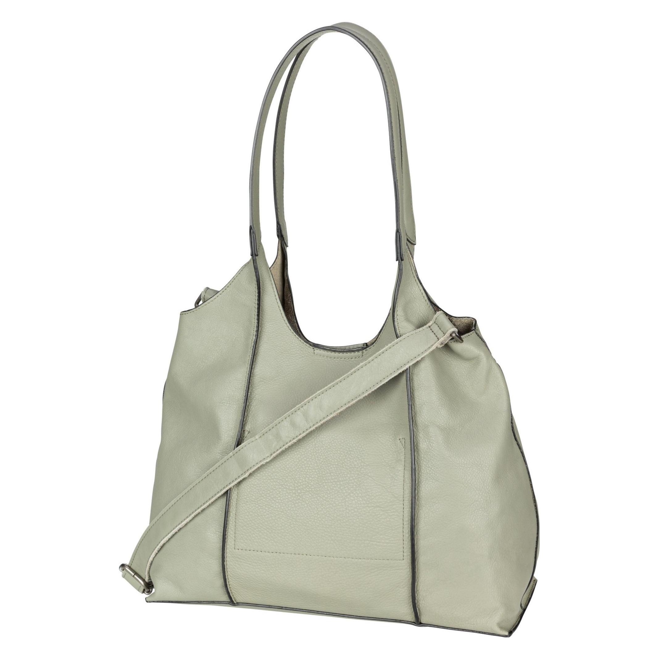 FredsBruder, Damen, Handtasche, Beuteltasche Fb Slouchy, Grün, Braun