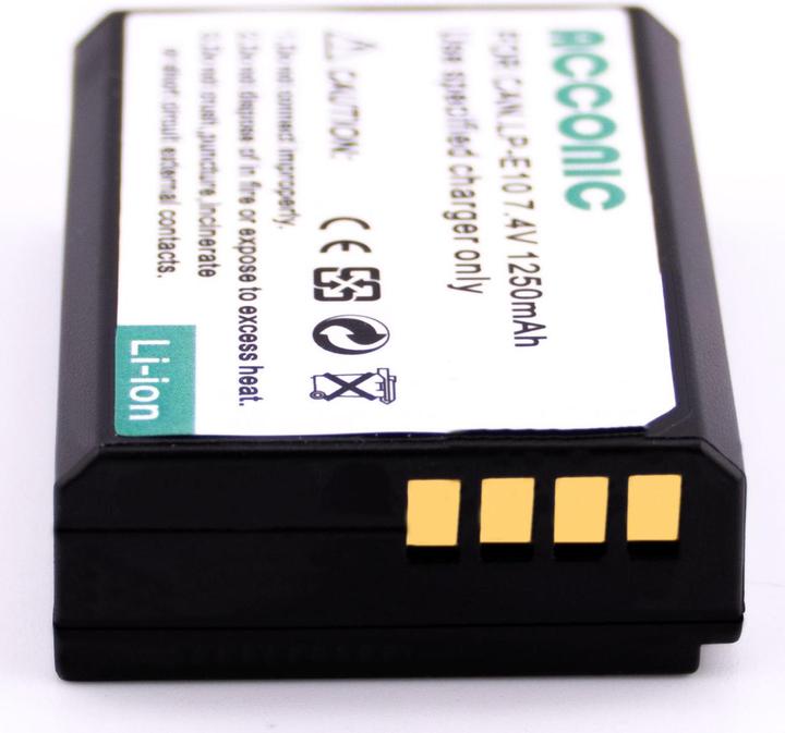 Produktbild Acconic Akku f. Canon LP-E10 EOS 1200D EOS1100D EOS-1100D T3 X50 (Kamera Akku)