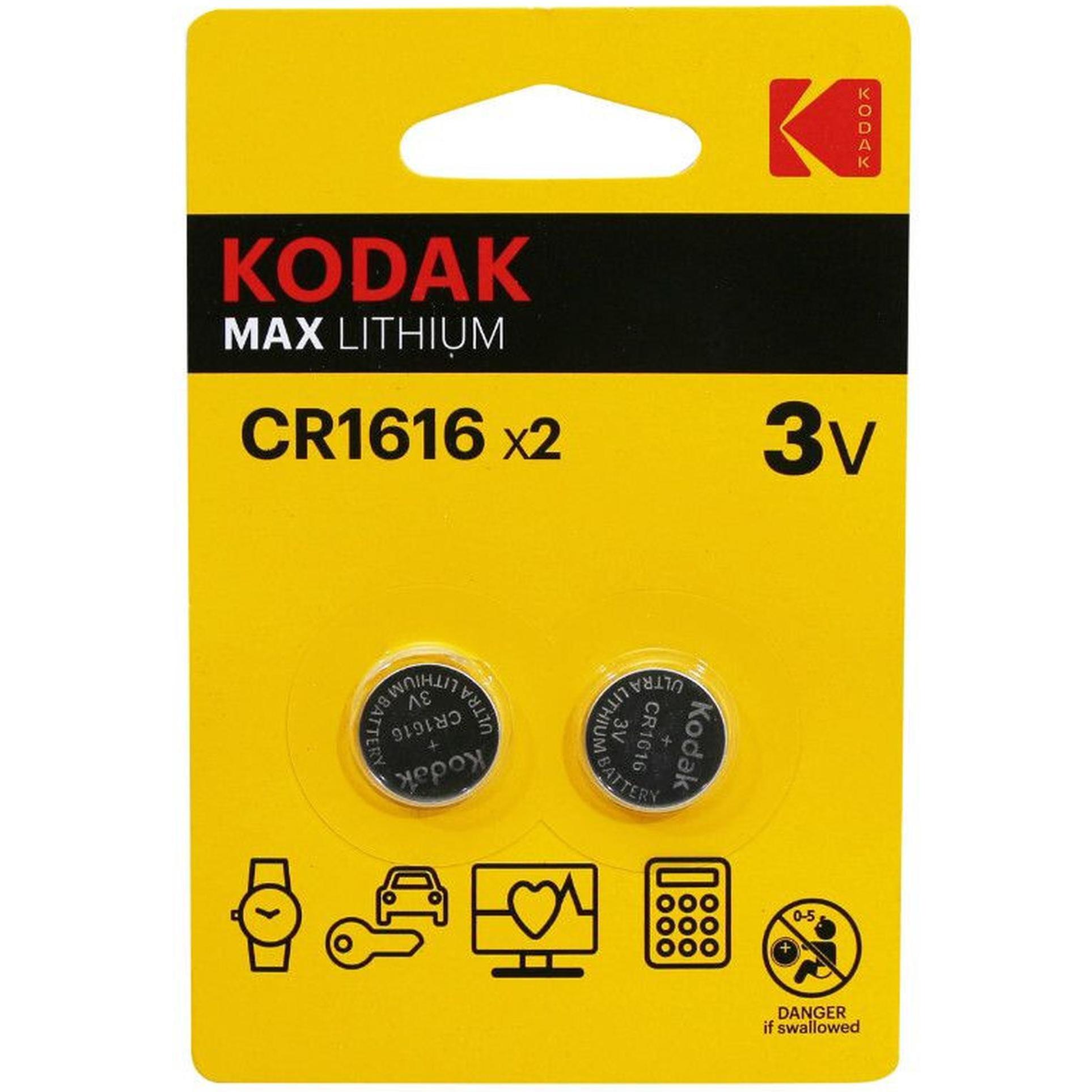 P2R CR1616 Lithum Kodak (2 Stk., CR1616), Batterien + Akkus