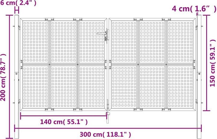 Produktbild vidaXL Gartentor