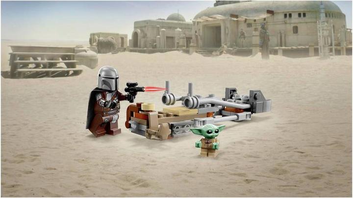 Produktbild LEGO Der Mandalorianer und Grogu auf ihrem Speeder Bike (75436, LEGO Star Wars)
