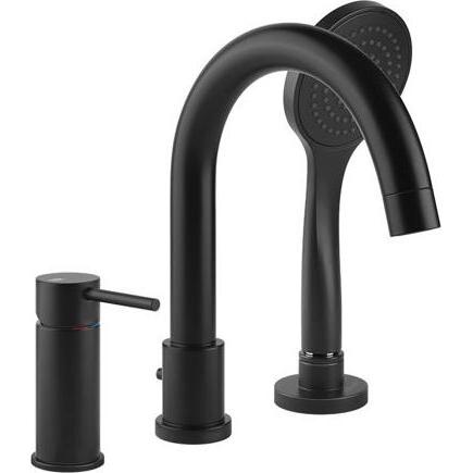 Thumbnail - Gessi, Badarmatur, Emporio Via Tortona Dreiloch-Wannenrandbatterie integrierter Umsteller im Auslauf, Brauseschla