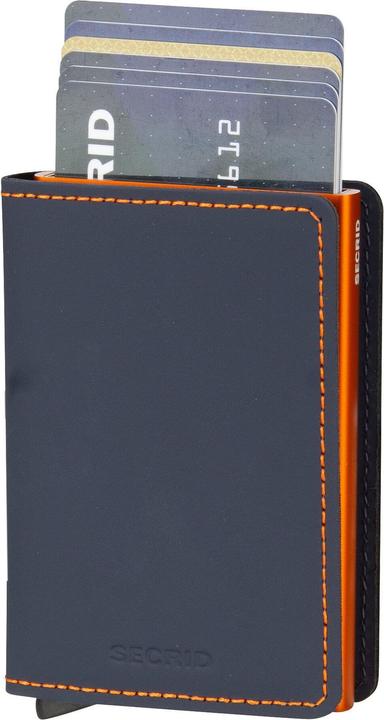 Produktbild Secrid Slimwallet Matte Nightblue & Orange