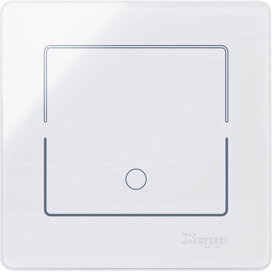 Kopp HK i8 Glas-Sensor Universalschalter gerundet, Taster + Schalter