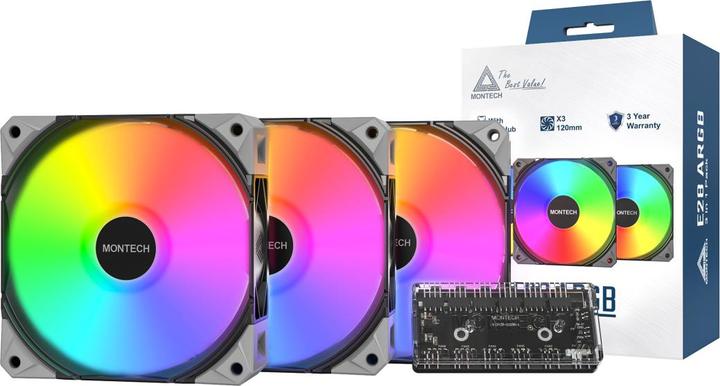 Produktbild Montech E28 ARGB (120 mm, 3x)