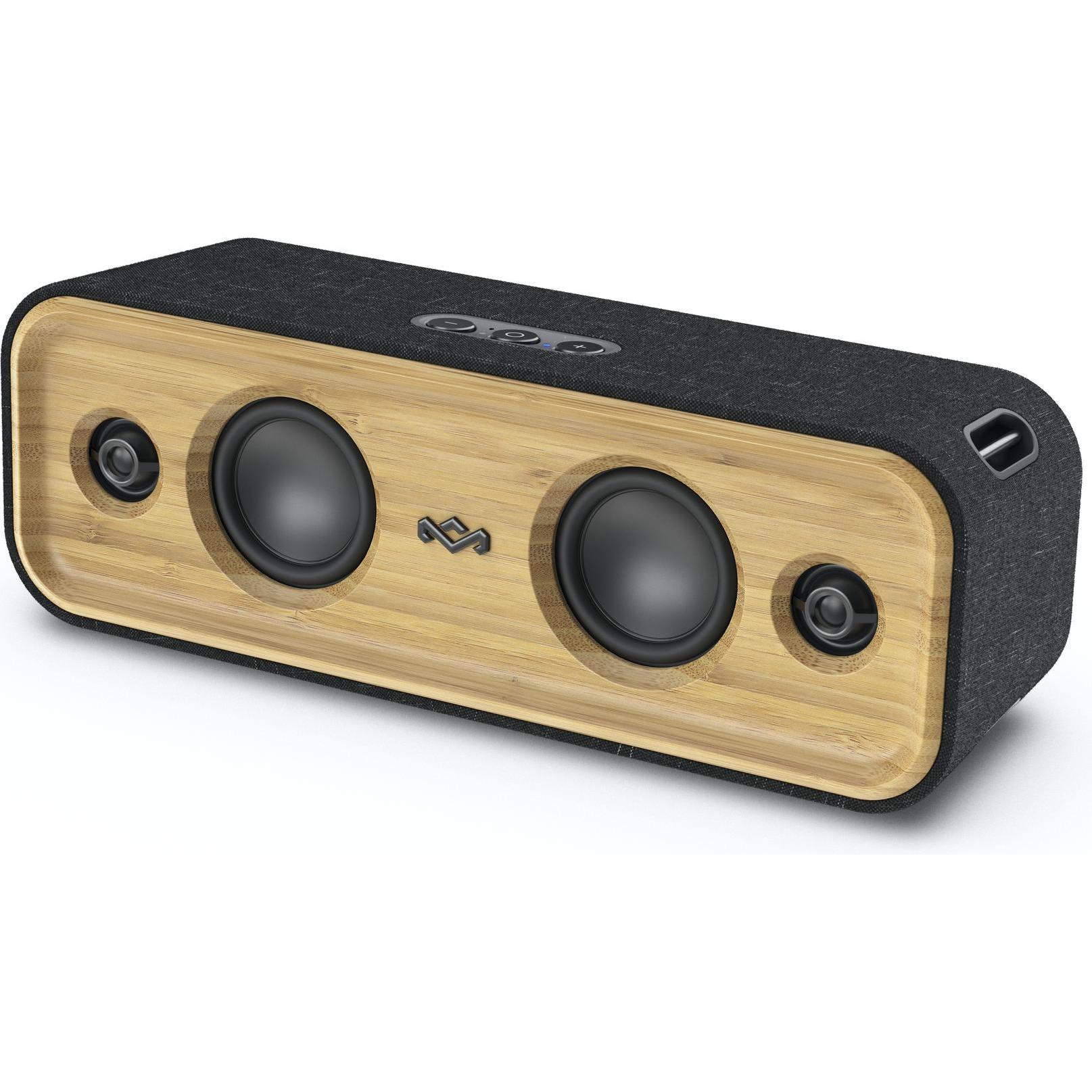 House of Marley Bluetooth-Lautsprecher Get Together 2 (20 h, Akkubetrieb), Bluetooth Lautsprecher, Schwarz