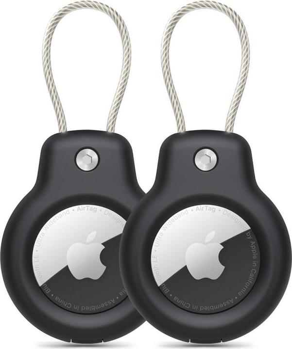 Produktbild Tech-Protect Rough Vein 2-pack case for Apple AirTag - black