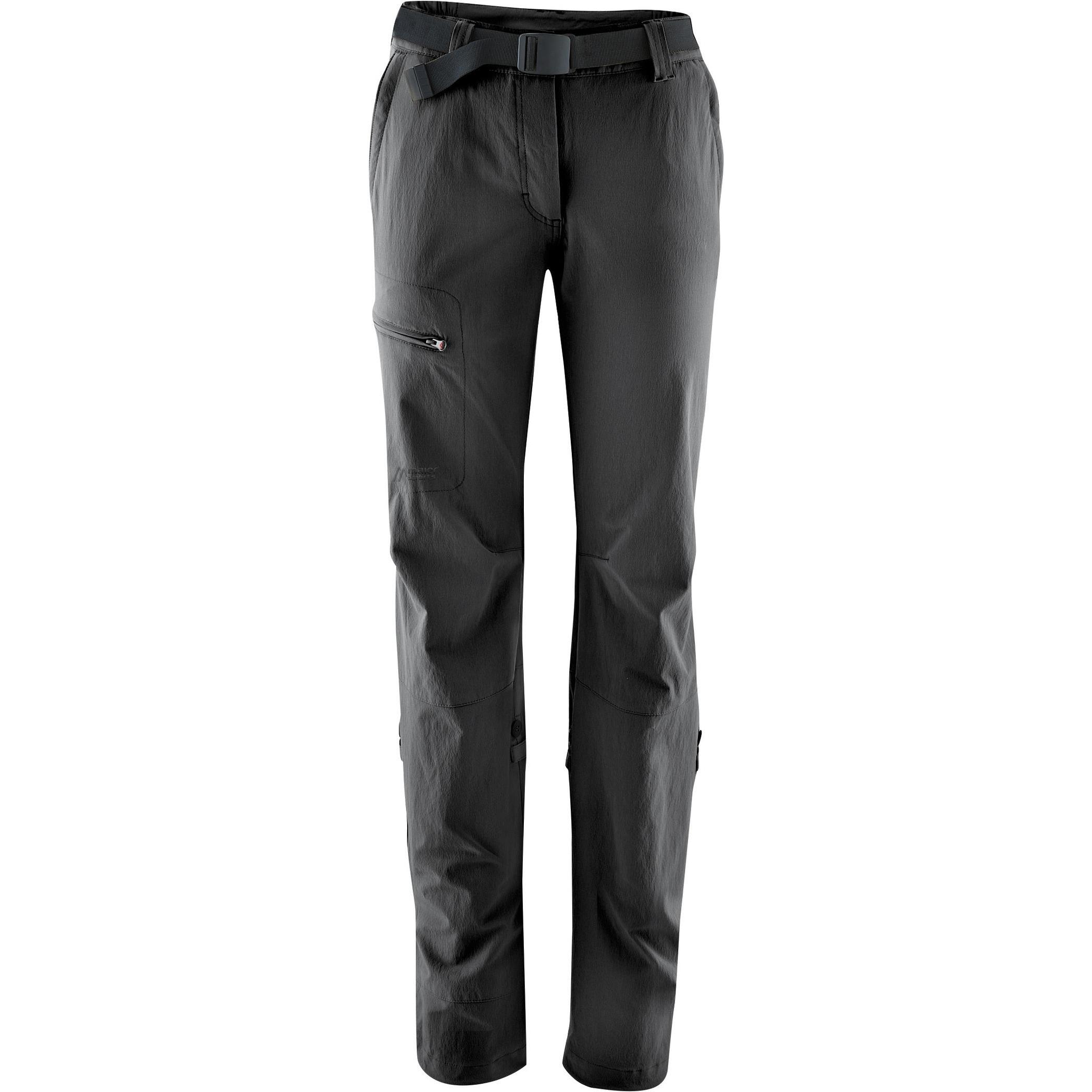 Maier Sports, Damen, Outdoorhose, Lulaka Roll Up Pants Long (42), Schwarz, 42