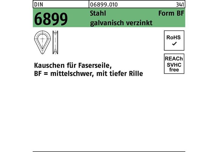 Ditali DIN 6899 BF 3,5 / RW 4 Acciaio zincato