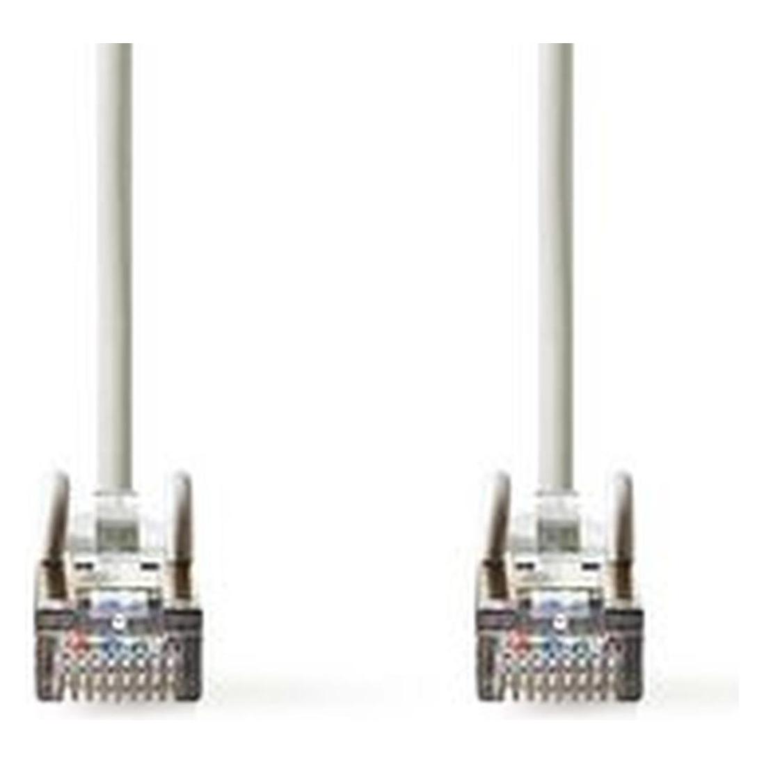 Nedis Grigio Cavo Cat 5E Sf/Utp Spina Rj45 Spina Rj45 3,00 M Rotondo Pvc Sacchetto Di (Sf/Utp, Cat5e, 3 M), Cavo Di Rete