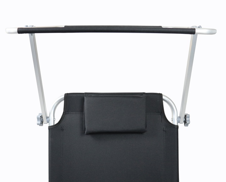 Productafbeelding VCM Ligstoel met wieltjes en zonnekap (165 cm)