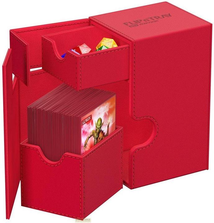 Immagine prodotto Ultimate Guard Flip'n'Tray 80+ XenoSkin Monocolor Rouge