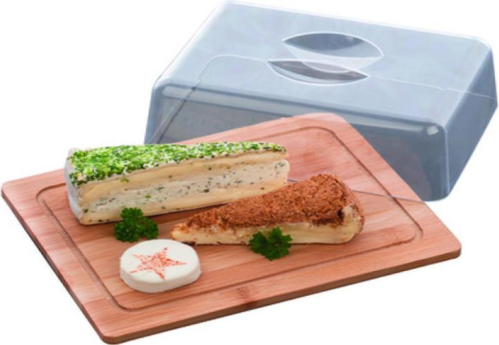Produktbild Cheese storage case bamboo/PS