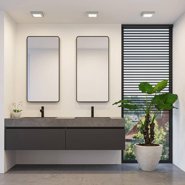 Immagine prodotto Prios Plafoniera Alette LED, argento, 17,2 cm (1374 lm)