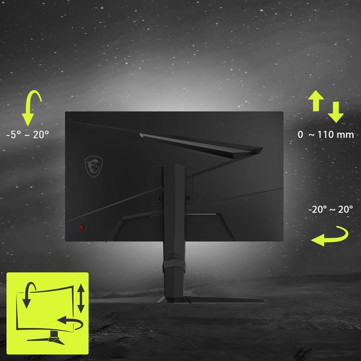 Produktbild MSI MAG 275CQPFDE Gaming Monitor - QHD Cuved Panel, 180Hz, 0,5ms (2560 x 1440 Pixel, 27")