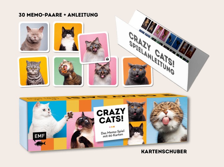 Actual product image Memo game: Crazy cats! (German)