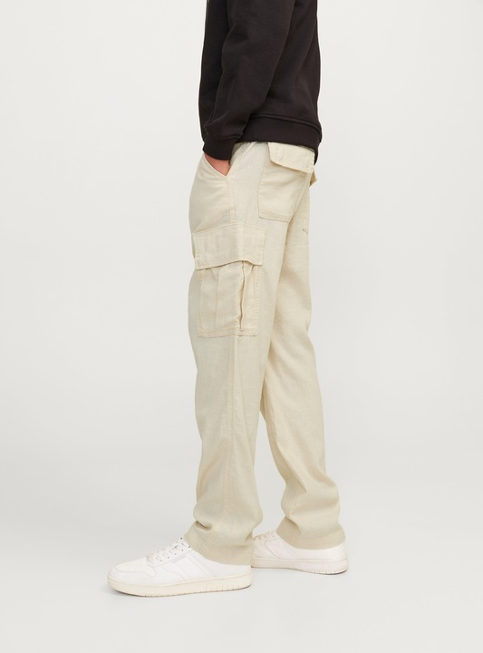 Actual product image Jack & Jones Jpstbill Jjnate Linen Blend Cargo Jnr (146)