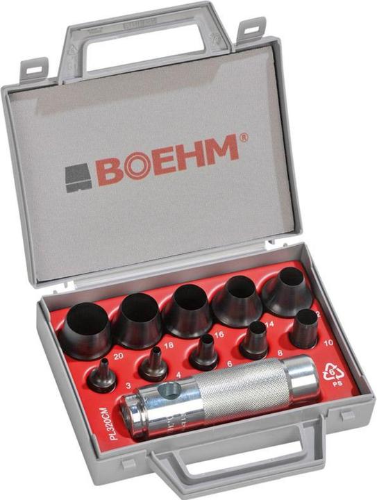 Actual product image Boehm Ring punching tool set complete in container