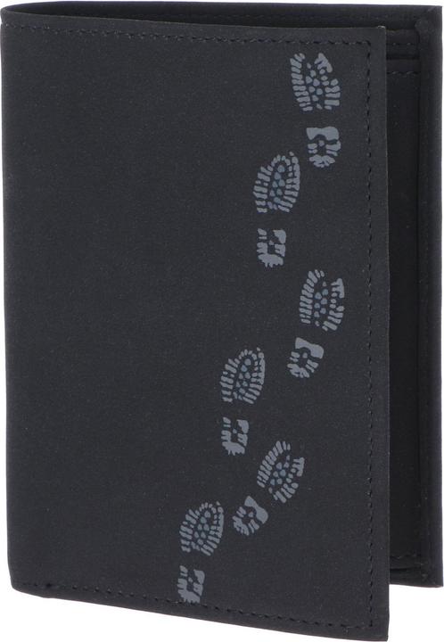 Black / Grey, black-footsteps grey, Footsteps Print Grey Black