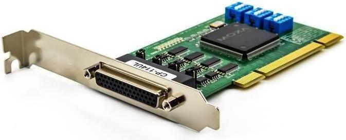 Moxa CP-114UL-DB9M - Serielle Universal-PCI-Karte mit 4 RS-232422485-Anschlüssen und niedrigem Profil, Be