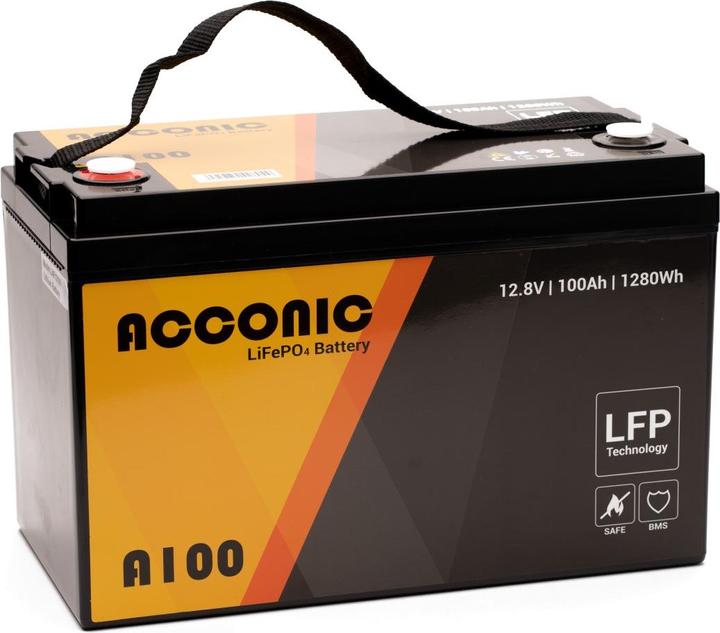 Acconic A100 LiFePO4 (12.80 V, 100 Ah)