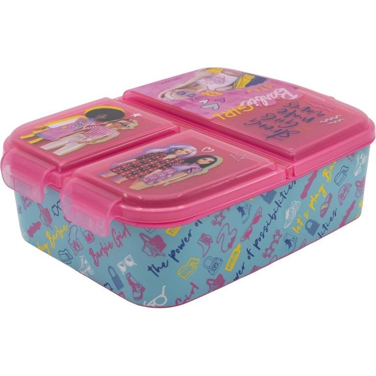 Stor Barbie BB22 - Brotdose mit Fächern, Lunchbox, Mehrfarbig
