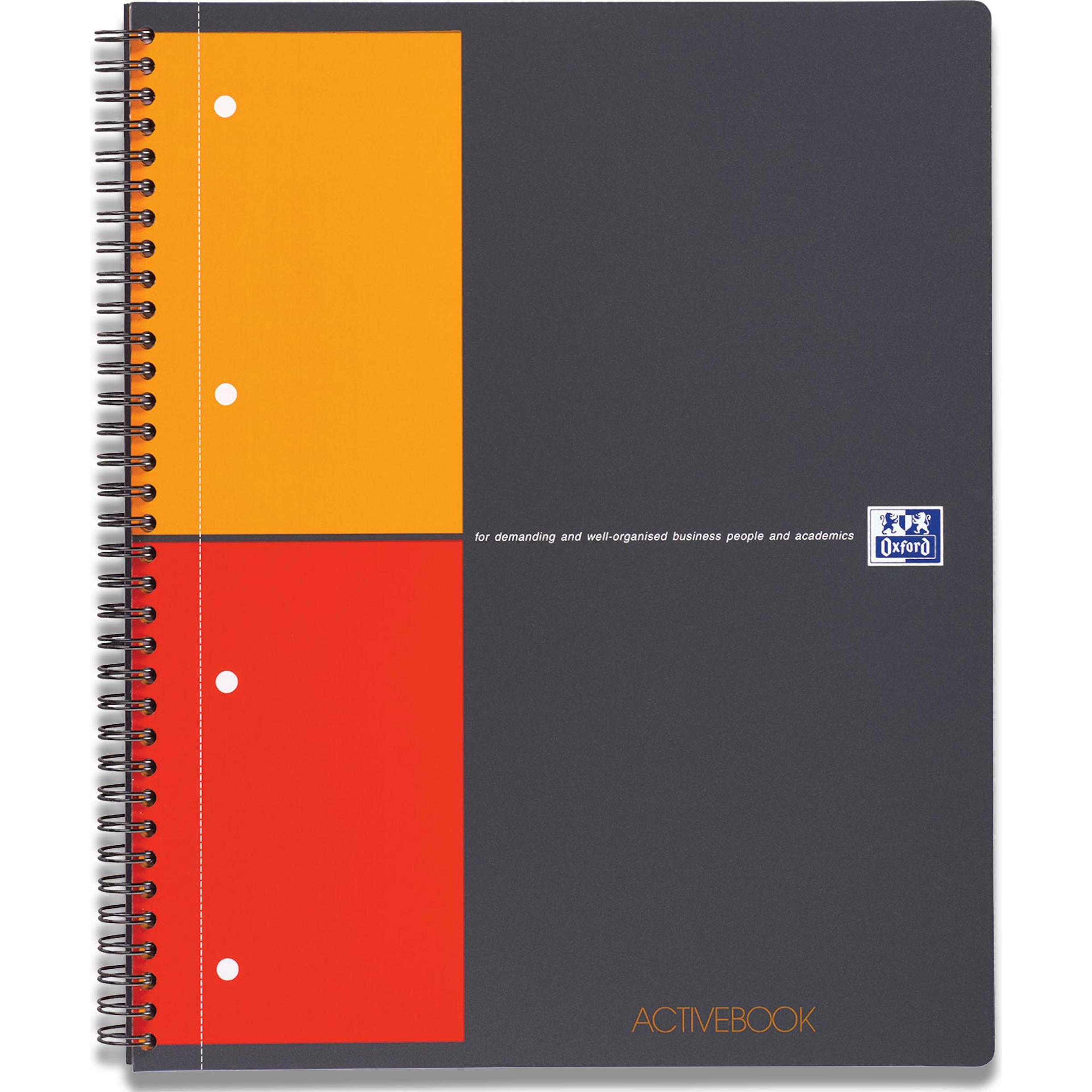 Oxford, Heft + Block, Activebook (A4, Kariert, Weicher Einband)