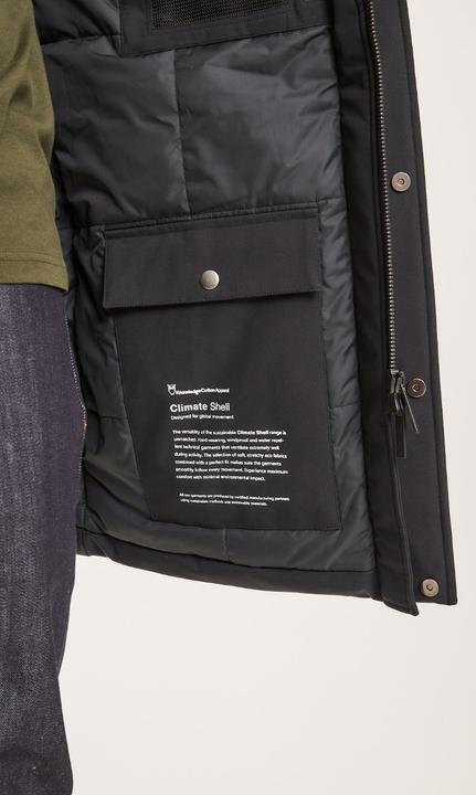 Produktbild KnowledgeCotton Apparel CLIMATE SHELL™ jacket - GRS/Vegan 1300 Black Jet S (S)