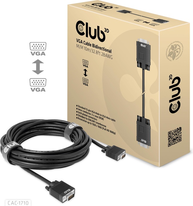 Productafbeelding Club 3D Club3D Kabel VGA > VGA St/St (10 m, VGA)