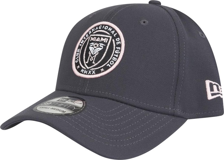 New Era 39Thirty Stretch Cap - MLS Inter Miami charcoal - M/ (M/L)