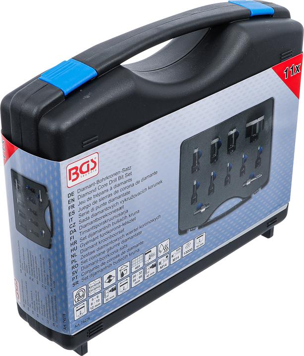 Produktbild BGS Diamant-Bohrkronen-Satz | 5 - 68 mm | 11-tlg. (68 mm)