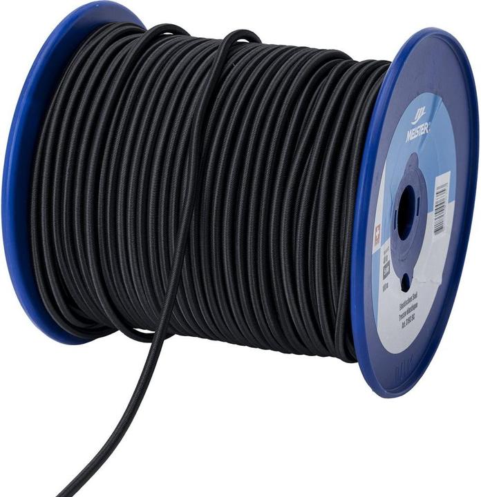Immagine prodotto Meister Corda elast. 5mm, nero, 100m carico di rottura minimo 80 kg (100 m)