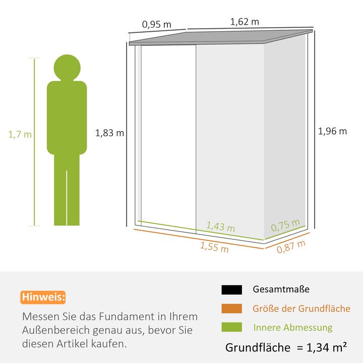 Produktbild Outsunny Gerätehaus