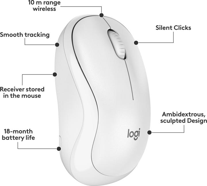 Immagine prodotto Logitech MK295 Combo (CH, Senza fili)