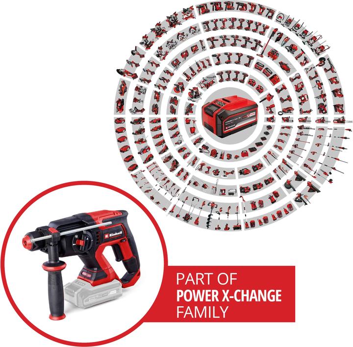 Produktbild Einhell Power X-Change TP-HD 18/22 D Li BL - Solo SDS-Plus-Akku-Bohrhammer 18 V (Akkubetrieb)