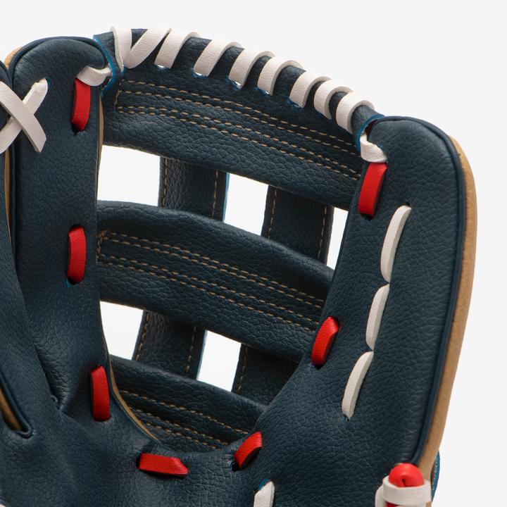 Produktbild Kipsta Kinder Baseball Handschuh Rechtswerfer - BA100 blau/beige (10.50")