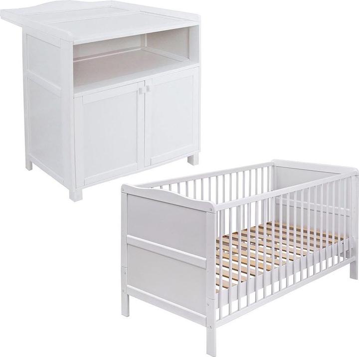 Actual product image jonka Baby room sets Children's room economy set Mona with bed and changing unit (Baby cot)