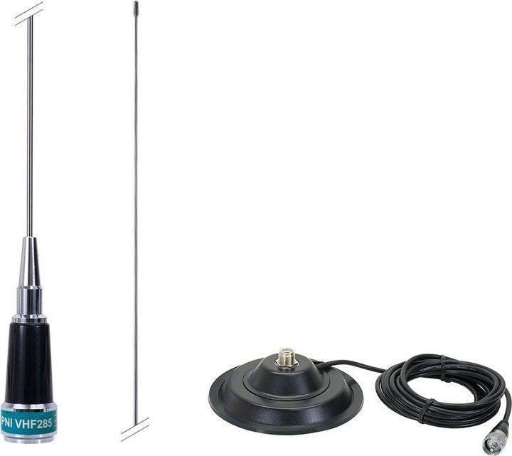 PNI Paketantenne VHF285 für Taxi 134-174 MHz und Magnetfuss 145/PL
