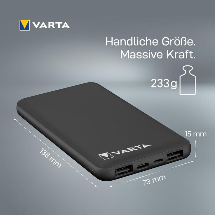 Image du produit Varta Powerbank 10000mAh mit 4 Anschlüssen (10000 mAh, 15 W)