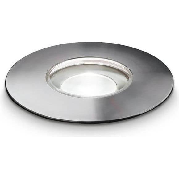 Ideal lux, Gartenbeleuchtung, ROCKET MINI LED Einbauleuchte 2W ⌀55mm Stahlfarben IP68 neutralweiss 212647 (210 lm, IP68)