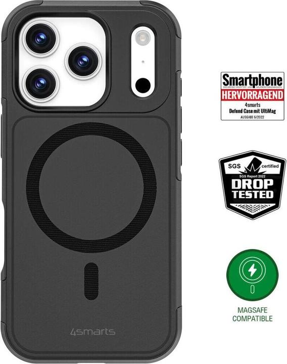 Produktbild 4smarts Defend, Rand, Apple, iPhone 17 Pro, 16 cm (6.3"), Schwarz (Apple iPhone 17 Pro)