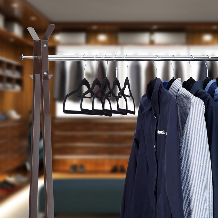 Actual product image Relaxdays Velvet Clothes Hanger Set (1x)