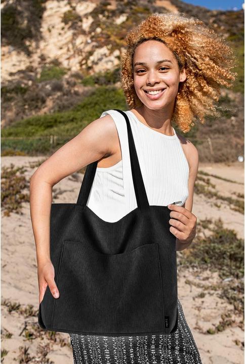 Produktbild Only-Bags.Store cord Tasche Umhängetasche mit Reissverschluss, Gross Shopper Tasche Tote Bag Handtasche