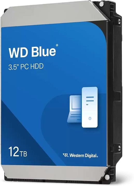 Actual product image WD Blue 12TB SATA 6Gb/s HDD Desktop (12 TB, 3.5")