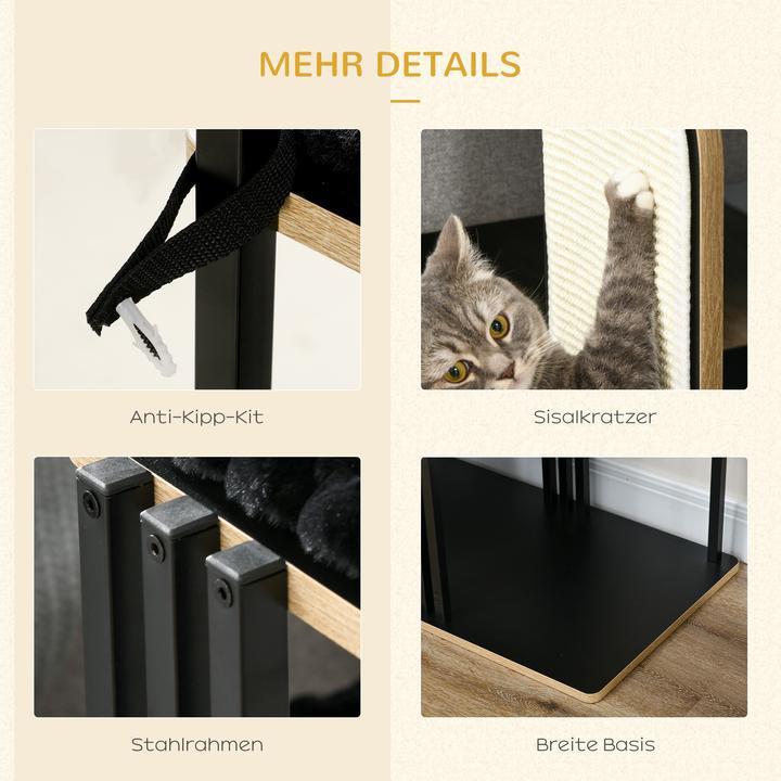 Actual product image Outsunny Scratching post (128 cm, Black)