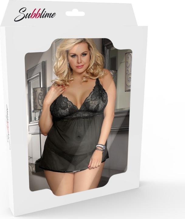 Produktbild Subblime Kimono mit Spitze und Fransen plus String (L, XL)